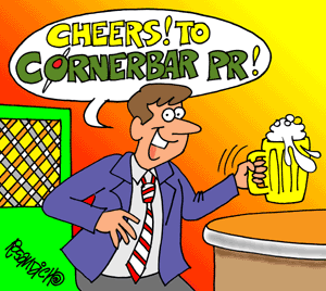 Cheers! To CornerBar PR!